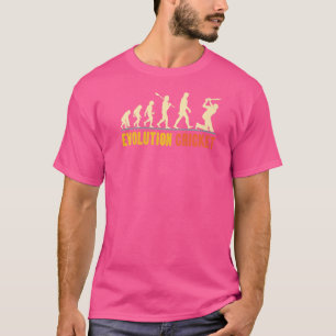 Camiseta Evolução De Críquete Retroativo Para Jogadores De