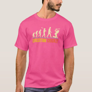Camiseta Evolução De Críquete Retroativo Para Jogadores De
