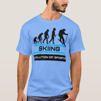 Camiseta Evolução de Esqui dos Esportes
