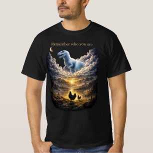 Camiseta Evolução de Frango T-Rex   Lembre Quem Você É 