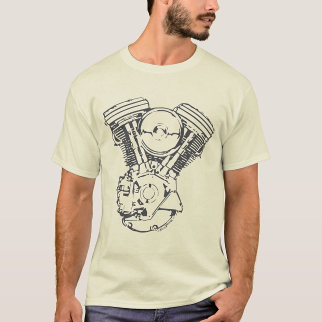 Camiseta Evolução de Harley V-Gêmea (Frente)