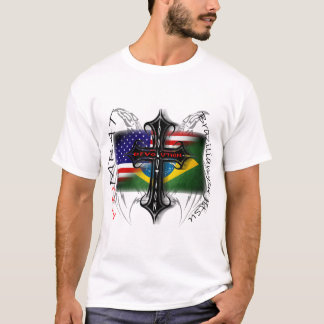 Camiseta Evolução de Jiu Jitsu do brasileiro + Cruz da