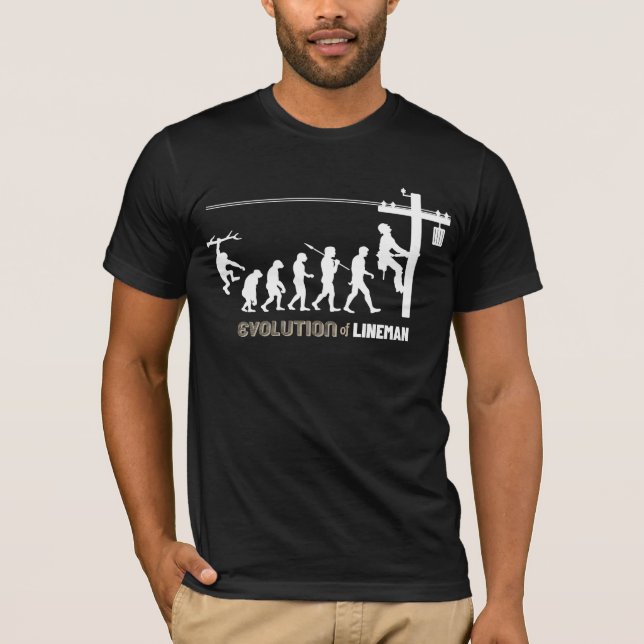 Camiseta Evolução de Lineman (Frente)