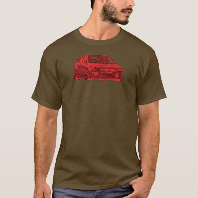 Camiseta Evolução de Mitsubishi (Frente)