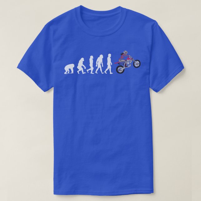 Camiseta Evolução de moto (Frente do Design)