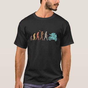 Camiseta Evolução de Motocicleta Vintage Shadow Biker Motoc