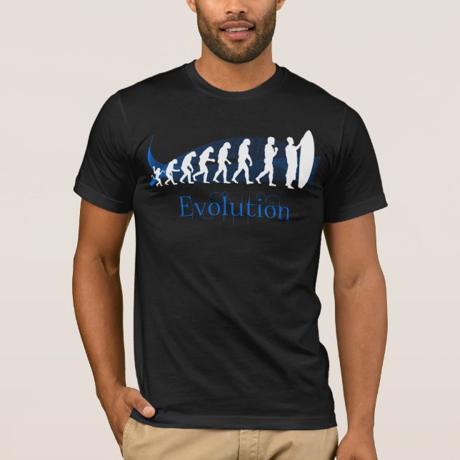 Camiseta Evolução de surfar (Frente)