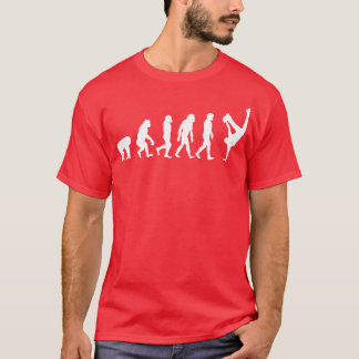 Camiseta Evolução de um bailarino sofisticado Dança Engraça