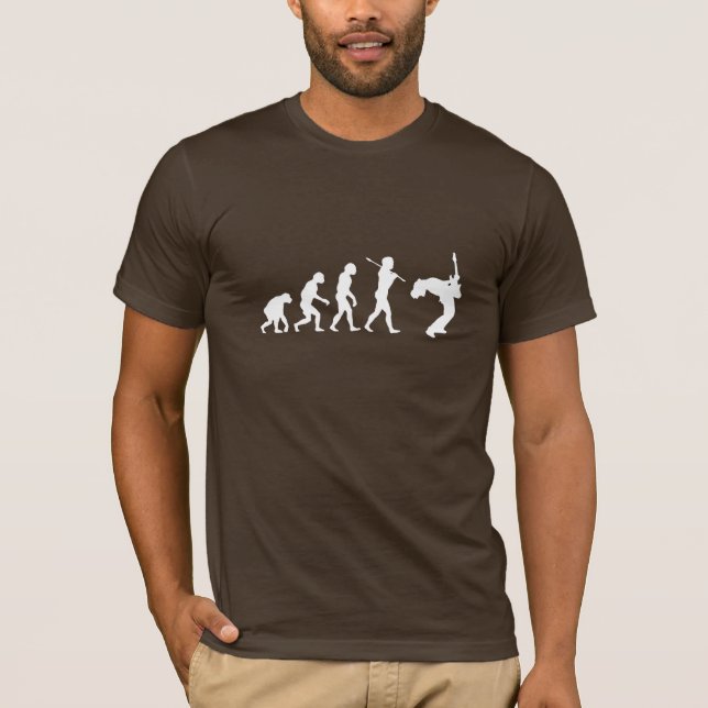 Camiseta Evolução de um Jogador de Violão (Frente)