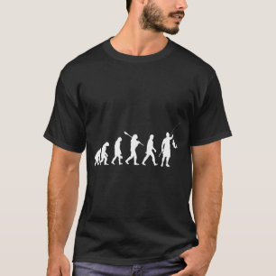 Camiseta Evolução Divertida do Homem Pescando