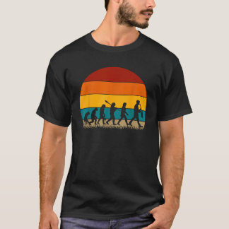 Camiseta Evolução Divertida do Saxofone Retro