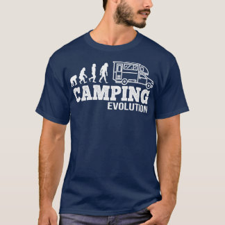 Camiseta Evolução do acampamento I Presente de Camper Engra