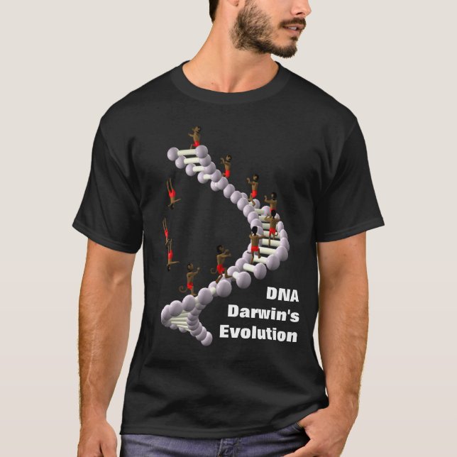 Camiseta Evolução do ADN Darwin (Frente)