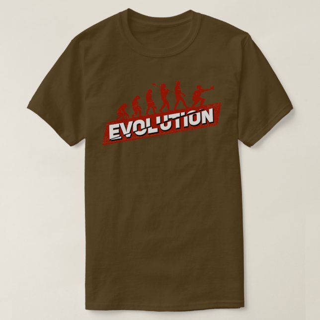 Camiseta Evolução do Baseball Softball Catcher (Frente do Design)