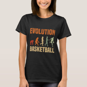 Camiseta Evolução Do Basquete Do Amor De Macaco A Homem