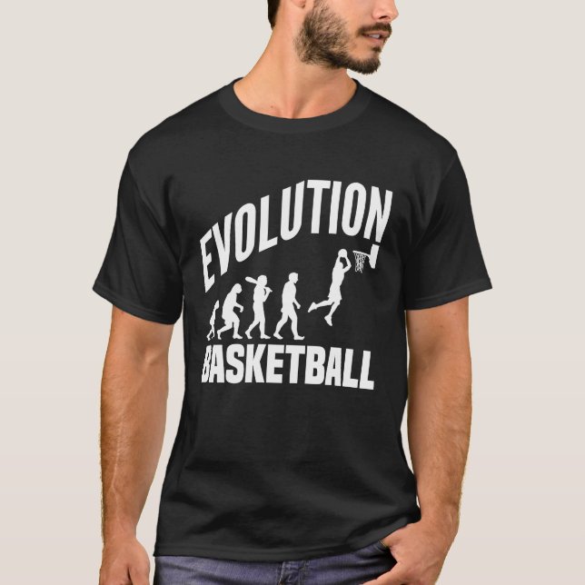 Camiseta Evolução Do Basquete Do Macaco Ao Homem, Bernardo (Frente)