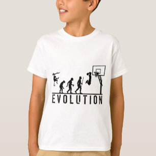 Camiseta Evolução do basquetebol do homem