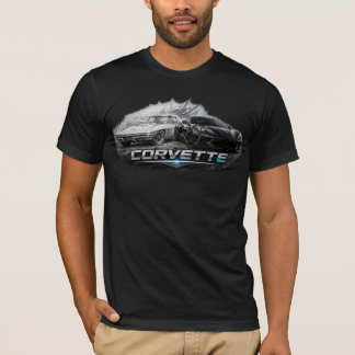 Camiseta Evolução do Carro Esportivo Corvette Clássico para