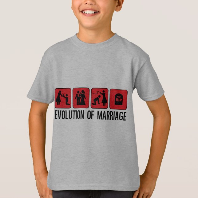 Camiseta Evolução do Casamento (Frente)