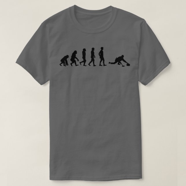 Camiseta Evolução Do Curling 2 (Frente do Design)