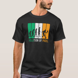 Camiseta Evolução Do Design Tênis De Padel Para Jogador De 