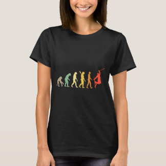 Camiseta Evolução do esqui retrô para a temporada de esqui