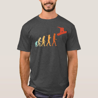 Camiseta Evolução do estilo livre Snowboard