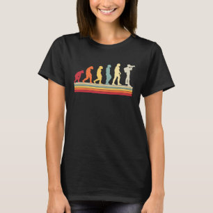 Camiseta Evolução do Fotógrafo Homem Retro Fotografia Vinta