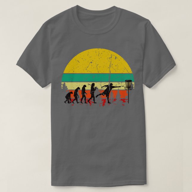 Camiseta Evolução do Golf de Disco (Frente do Design)