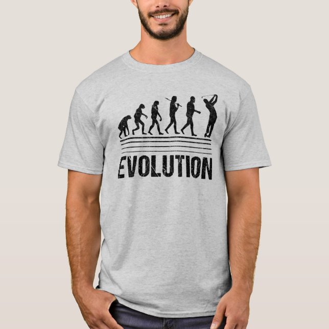 Camiseta Evolução do Golf - Retrovisor (Frente)