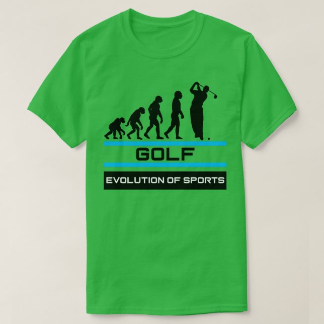 Camiseta Evolução do Golfe dos Esportes (Frente do Design)