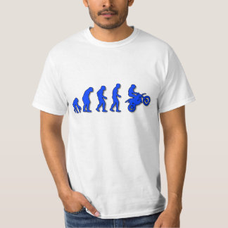 Camiseta Evolução do homem à motocicleta