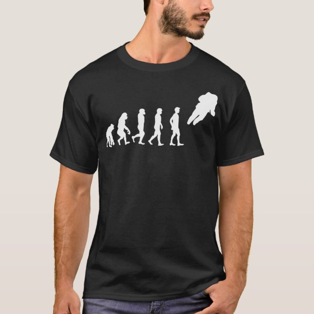 Camiseta Evolução Do Homem Ao Astronauta (Frente)