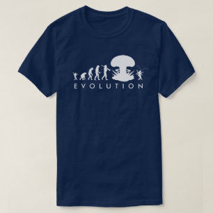 Camiseta Evolução do Homem & Barata Gráfico Divertido de Ev