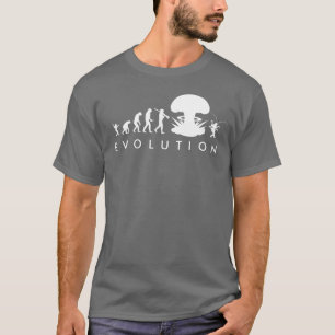 Camiseta Evolução do Homem e da Barata Gráfico de Evolu