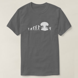 Camiseta Evolução do Homem e da Barata Gráfico de Evolução 