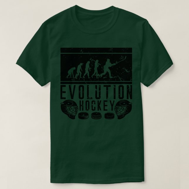 Camiseta Evolução do Hóquei no Gelo (Frente do Design)