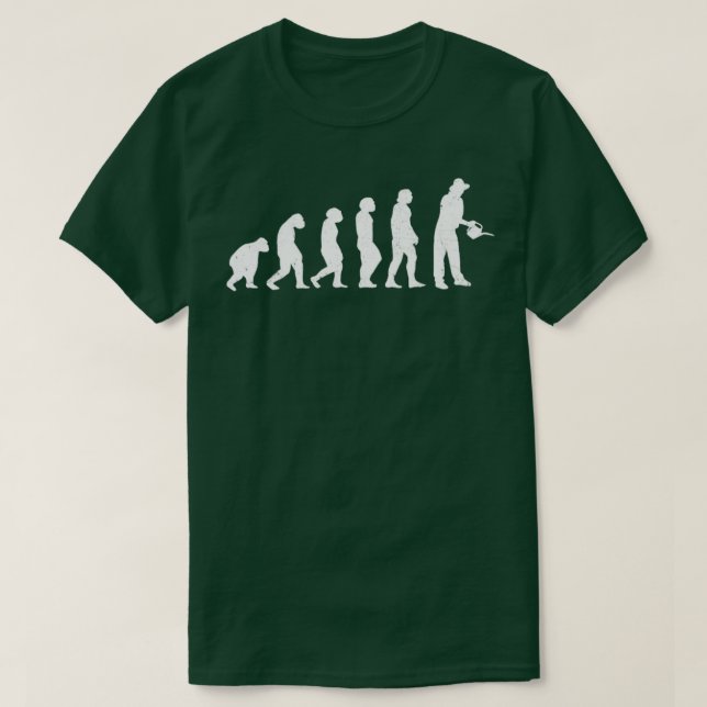Camiseta Evolução Do Jardim De Jardinagem (Frente do Design)