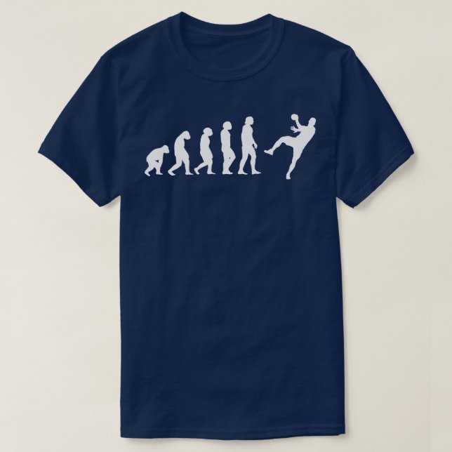 Camiseta Evolução do jogador de handebol 1 (Frente do Design)