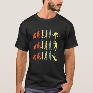 Camiseta Evolução do jogador de tênis
