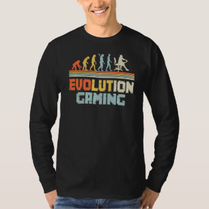 Camiseta Evolução Do Jogador De Videos games De Jogos Do Pr