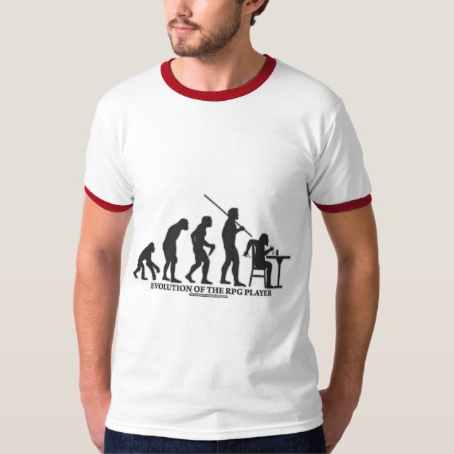 Camiseta Evolução do jogador do RPG (Frente)
