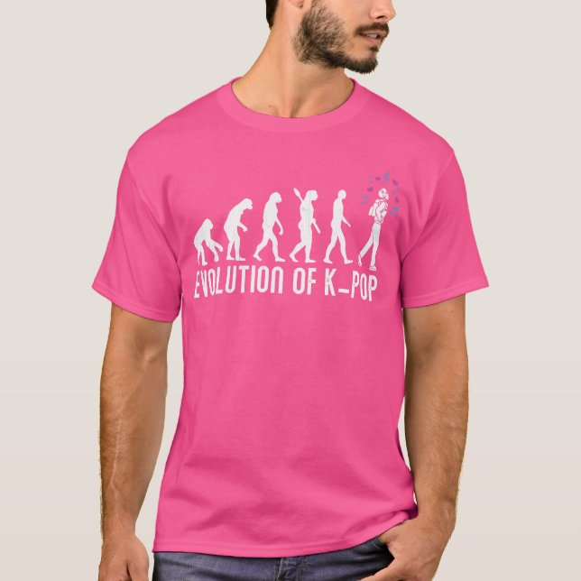 Camiseta Evolução do K-Pop (Frente)