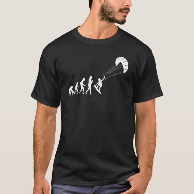 Camiseta Evolução do Kite Surf (Frente)