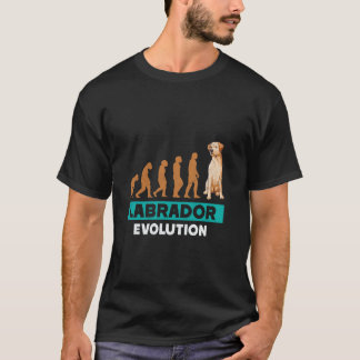 Camiseta EVOLUÇÃO DO LABRADOR Labrador Retriever Cachorro E