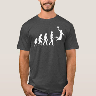 Camiseta Evolução do Macaco-Macaco até à Jogada de Basquete