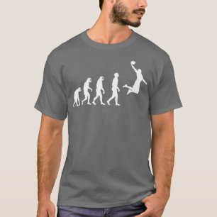 Camiseta Evolução do Macaco-Macaco até à Jogada de Basquete