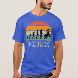Camiseta Evolução do moto de humor de enduro de moto