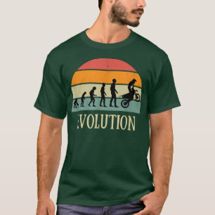 Camiseta Evolução do moto de humor de enduro de moto