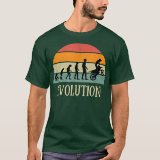 Camiseta Evolução do moto de humor de enduro de moto